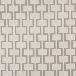 A0002F Grey And Off White, Modern, Geometric Upholstery Fabric By The Yard