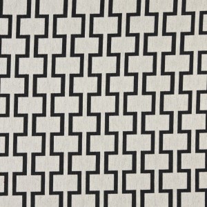 A0002G Midnight And Off White, Modern, Geometric Upholstery Fabric By The Yard