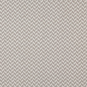 Grey And Off White, Herringbone Upholstery Fabric By The Yard