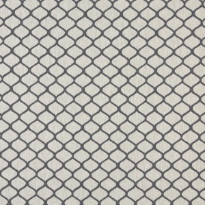 A0005B Cadet Blue And Off White Modern Geometric Upholstery Fabric By The Yard