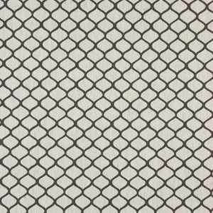 Taupe And Off White, Modern, Geometric, Upholstery Fabric By The Yard