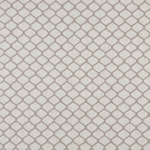 Grey And Off White, Modern, Geometric, Upholstery Fabric By The Yard