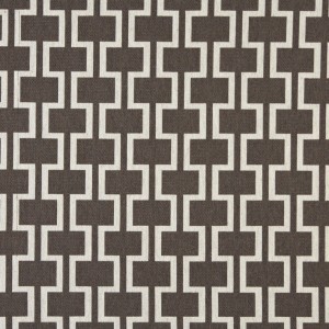 A0006D Taupe And Off White, Modern, Geometric Upholstery Fabric By The Yard
