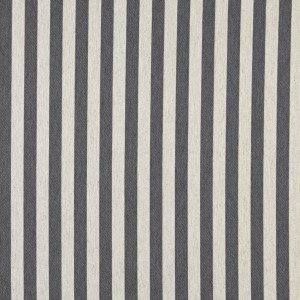 Cadet Blue And Off White, Striped, Upholstery Fabric By The Yard