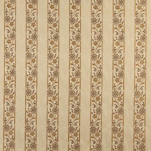 A0013E Beige, Gold, Brown And Ivory Floral Brocade Upholstery Fabric By The Yard