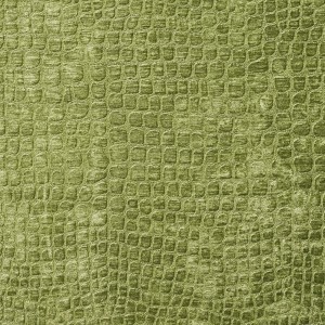 Lime Green Textured Alligator Shiny Woven Velvet Upholstery Fabric By The Yard