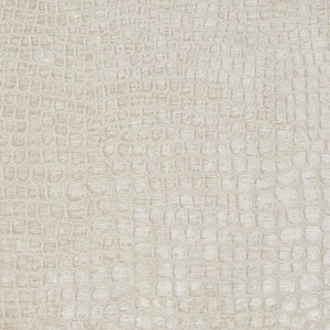 Cream Textured Alligator Shiny Woven Velvet Upholstery Fabric By The Yard