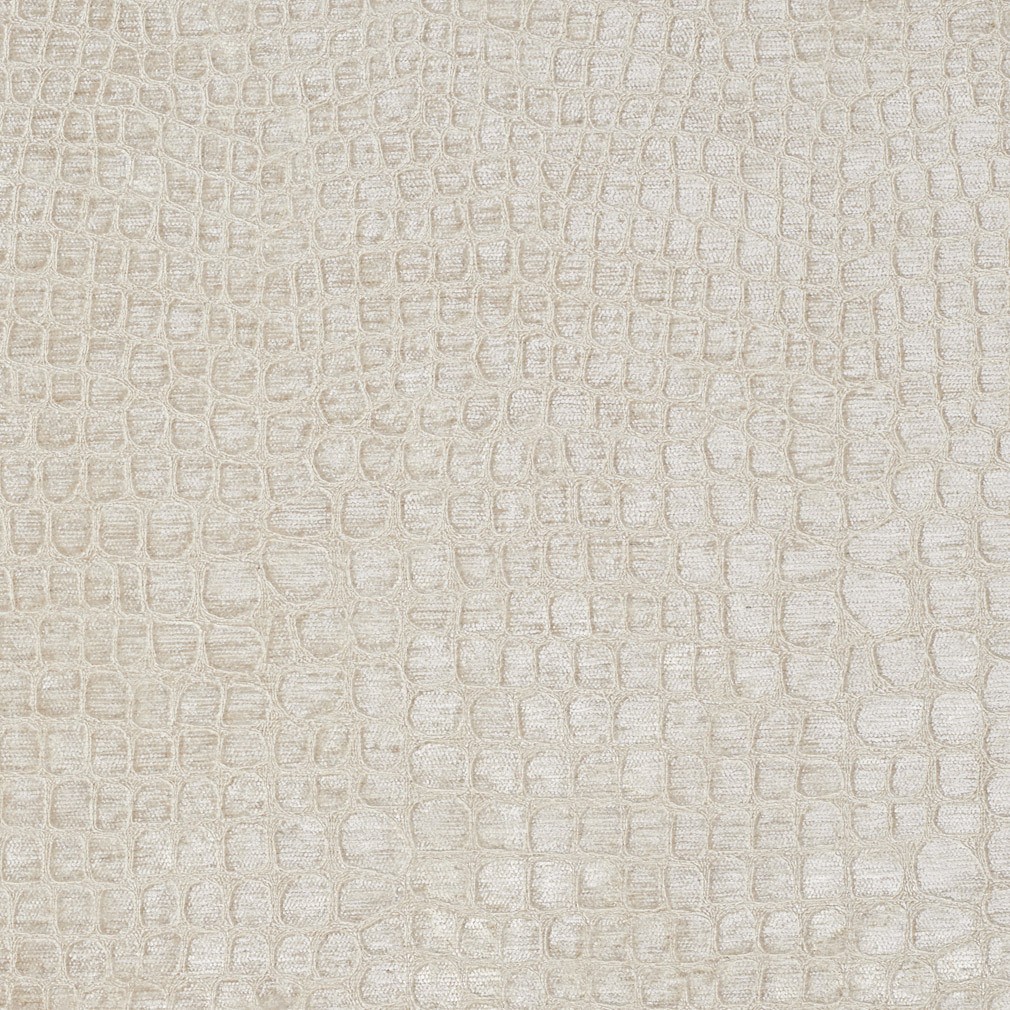 Cream Textured Alligator Shiny Woven Velvet Upholstery Fabric By The Yard 1