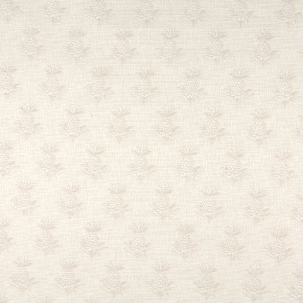 Beige And Off White Textured Pineapples Upholstery Fabric By The Yard 1