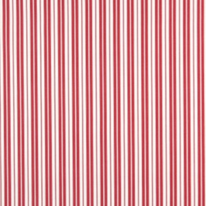 Red, Ticking Striped Indoor Outdoor Acrylic Upholstery Fabric By The Yard