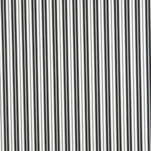 Black, Ticking Striped Indoor Outdoor Upholstery Fabric By The Yard