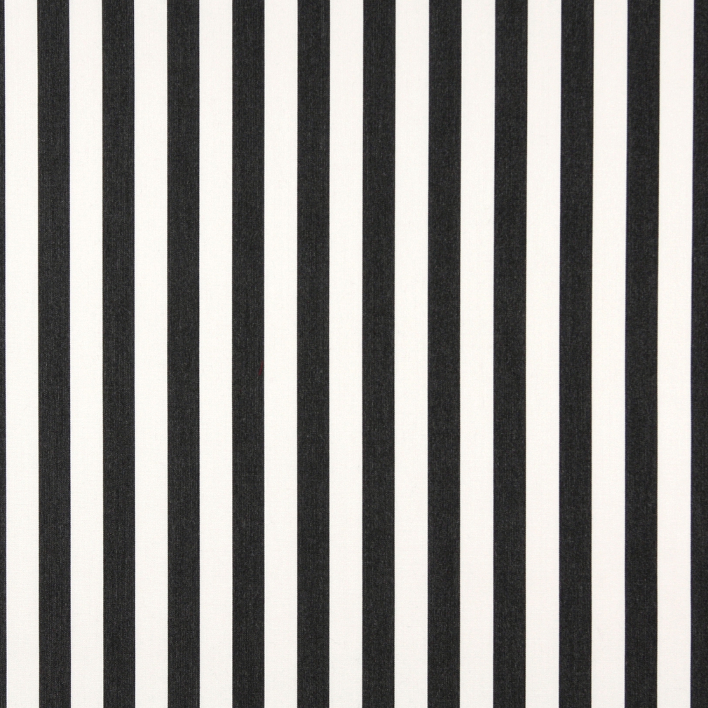 Black, Striped Solution Dyed Acrylic Outdoor Fabric By The Yard 1