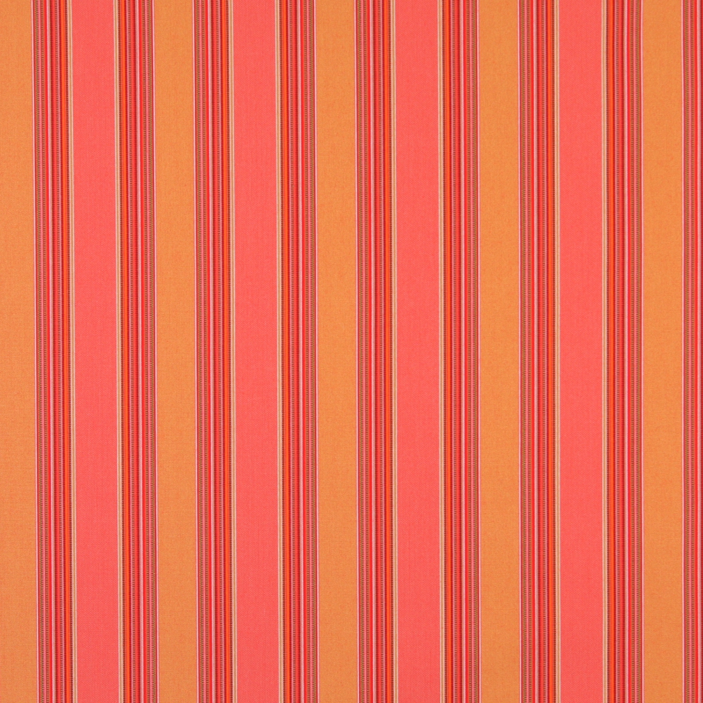 B490 Orange, Striped Solution Dyed Acrylic Outdoor Fabric By The Yard 1
