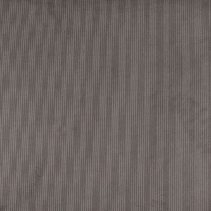 Grey Thin Solid Corduroy Striped Upholstery Velvet Fabric