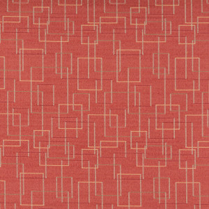 Orange, Gold And Green Geometric Squares, Contract Upholstery Fabric By The Yard