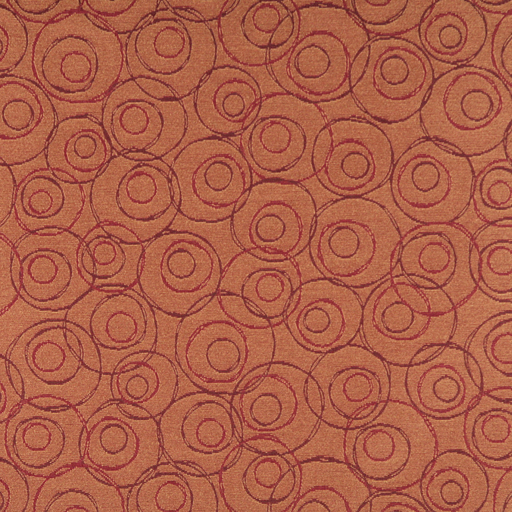Orange, Red And Burgundy Contract Upholstery Fabric By The Yard 1