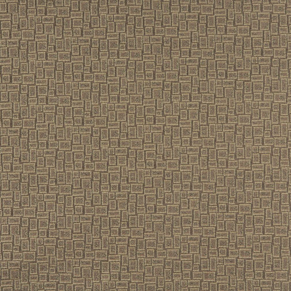 Khaki Beige, Geometric Rectangles, Contract Grade Upholstery Fabric By The Yard 1