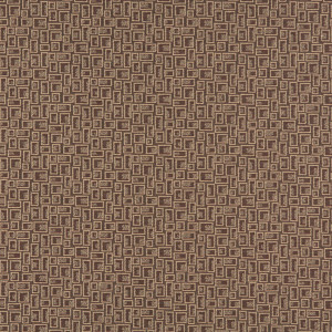 Brown, Geometric Rectangles, Contract Grade Upholstery Fabric By The Yard