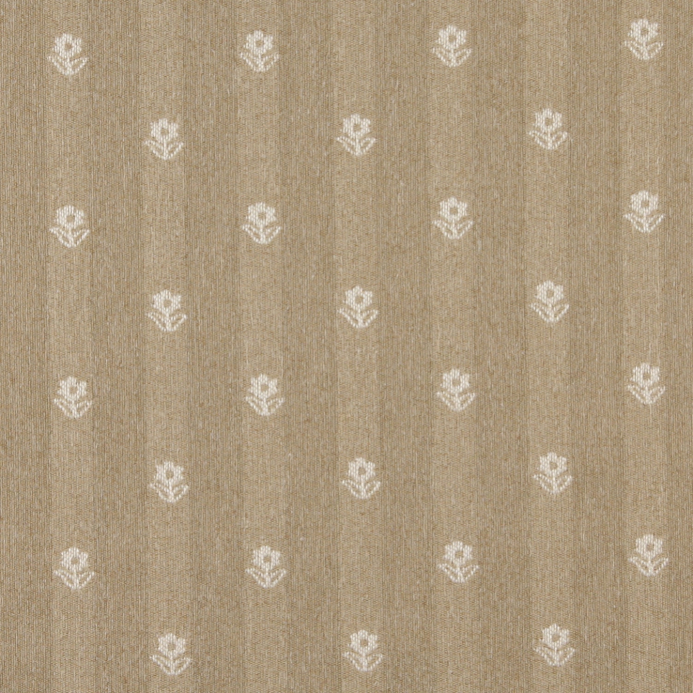 Gold And Ivory, Flowers Country Upholstery Fabric By The Yard 1