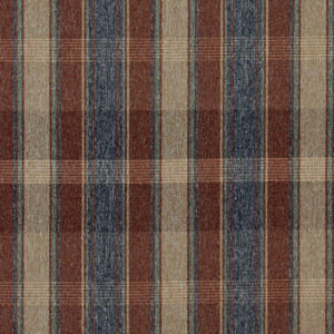 Rustic Red, Blue, Green And Beige, Plaid Country Upholstery Fabric By The Yard