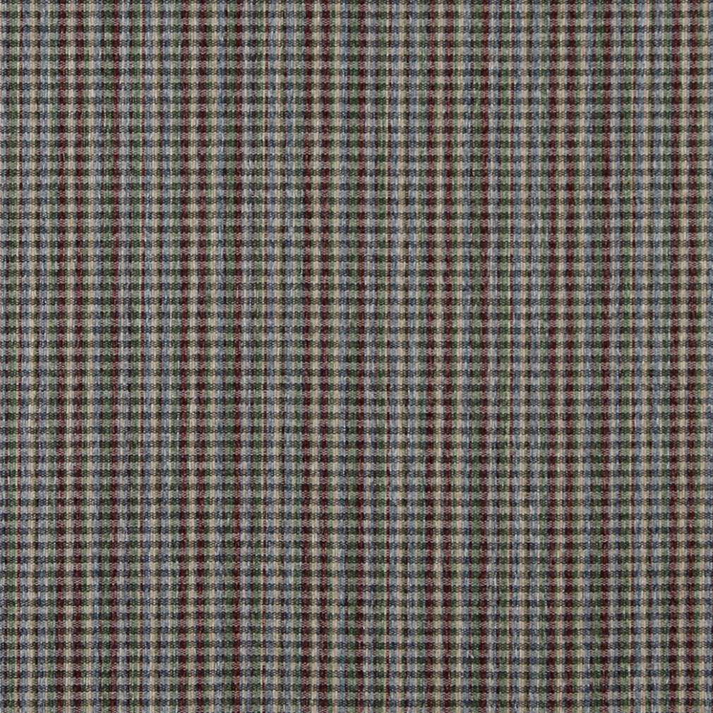 C649 Burgundy, Blue, Green And Beige Plaid Country Upholstery Fabric By The Yard 1