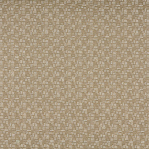 Beige And White, Geometric Rectangles, Contract Upholstery Fabric By The Yard