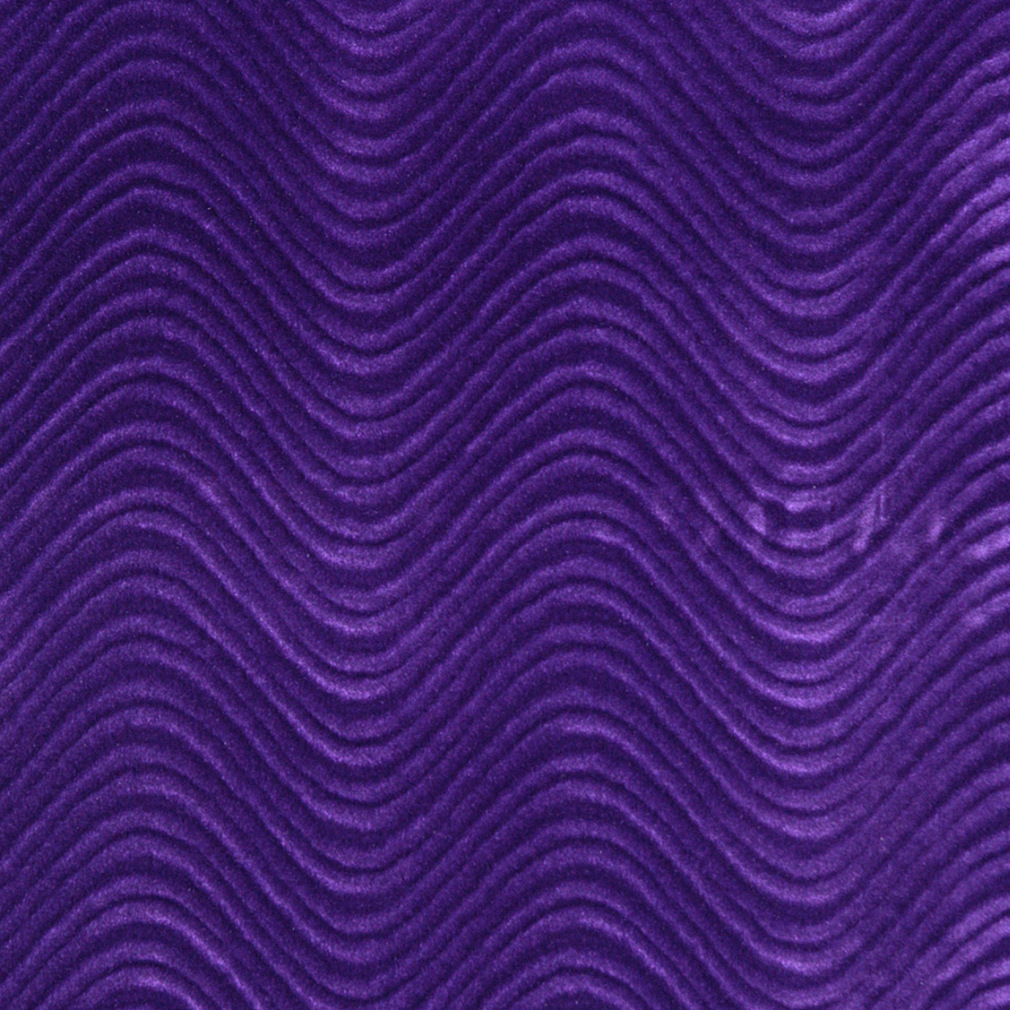Purple, Classic Swirl Upholstery Velvet Fabric By The Yard 1
