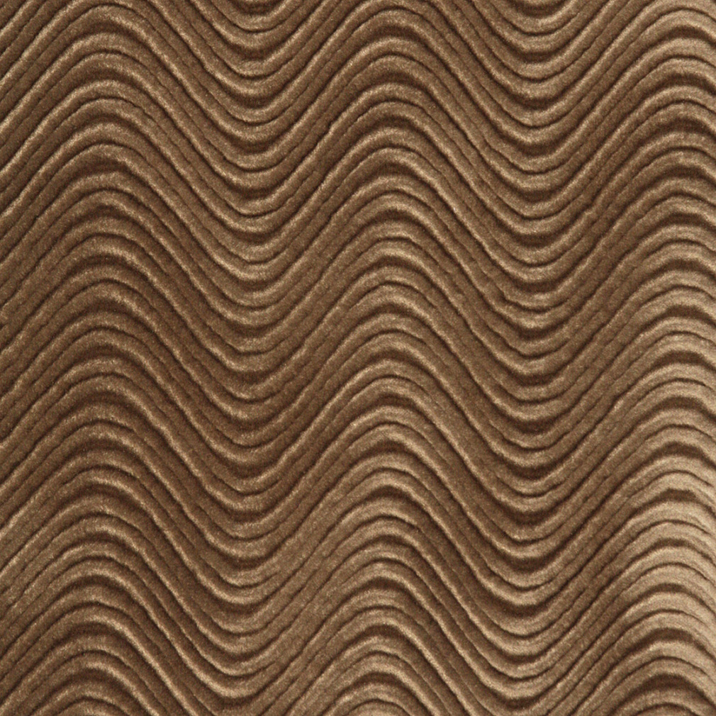 C841 Brown, Classic Swirl Upholstery Velvet Fabric By The Yard 1
