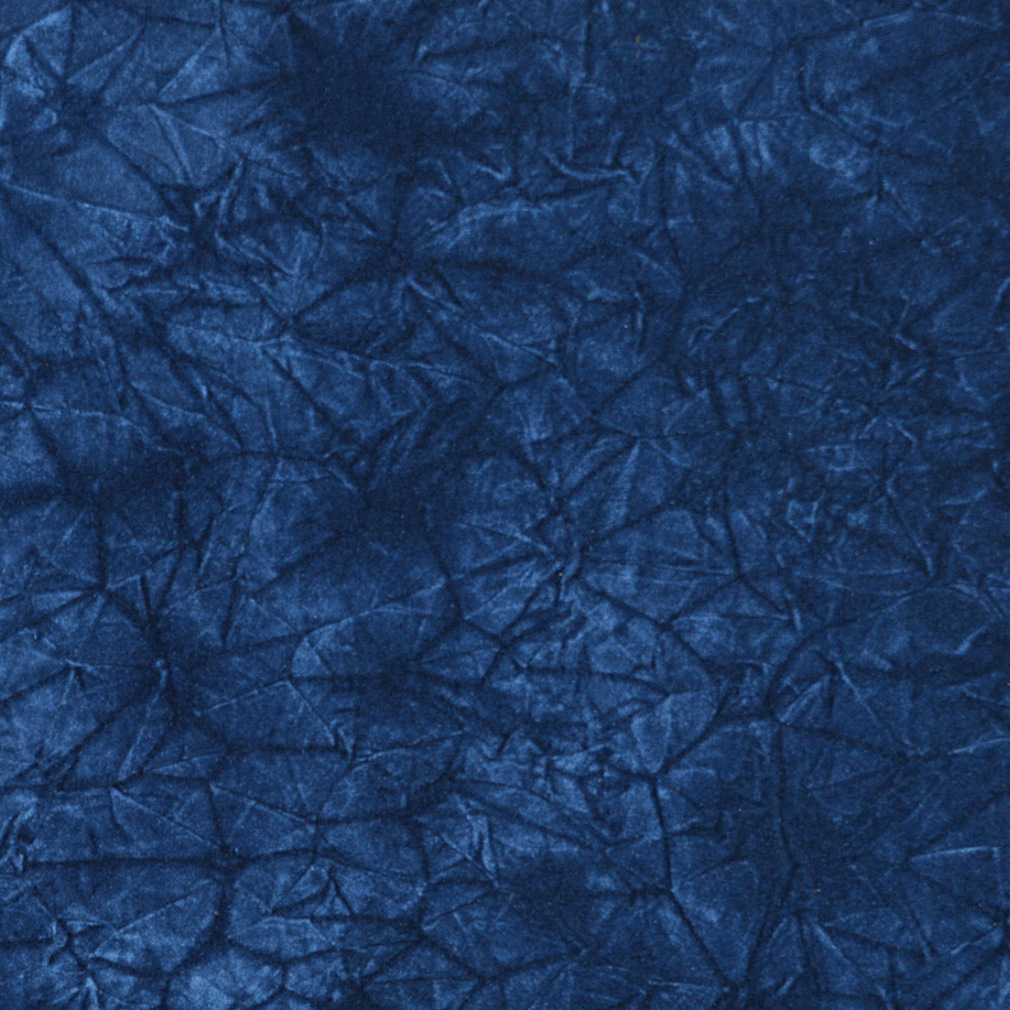 Blue Classic Crushed Velvet Upholstery Fabric By The Yard 1