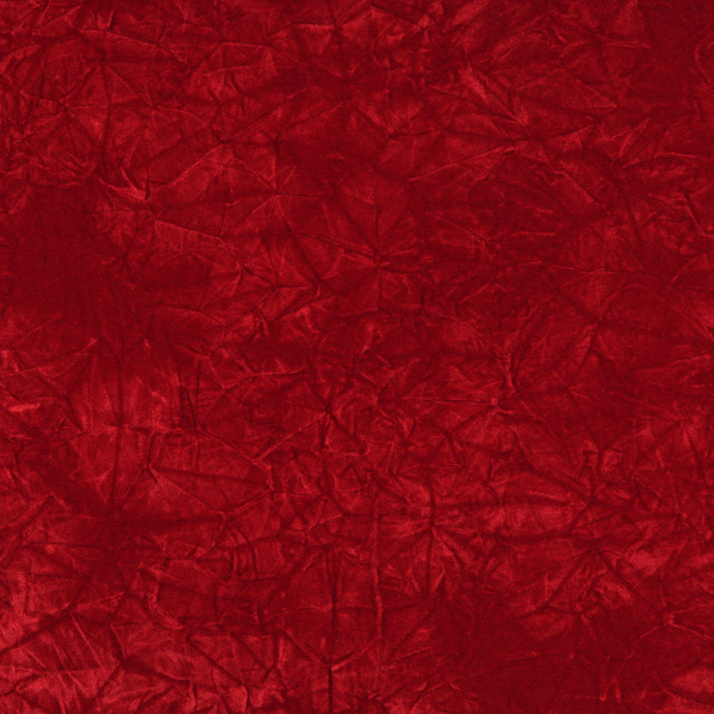 Red Classic Crushed Velvet Upholstery Fabric By The Yard 1