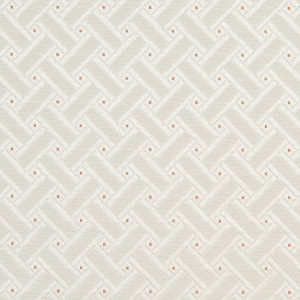 Silver, White And Mahogany Red, Lattice Brocade Upholstery Fabric By The Yard