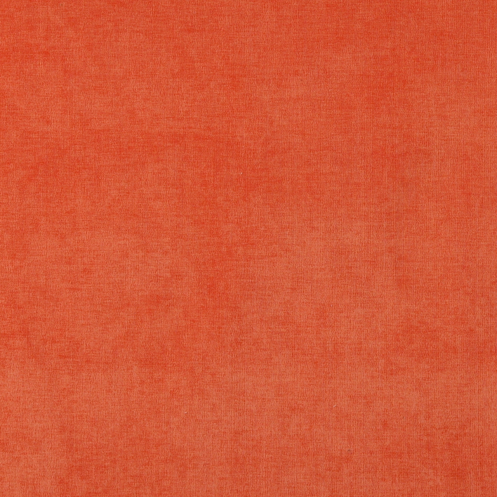 Orange, Solid Woven Velvet Upholstery Fabric By The Yard 1