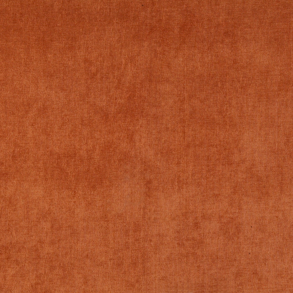 Copper Red, Solid Woven Velvet Upholstery Fabric By The Yard