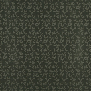 Hunter Green Vine Leaves Jacquard Woven Upholstery Fabric By The Yard