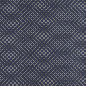Blue And Beige Diamond Jacquard Woven Upholstery Fabric By The Yard