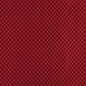 Red And Green Diamond Jacquard Woven Upholstery Fabric By The Yard