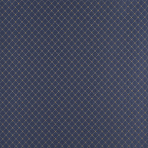 D332 Blue And Gold Diamond Jacquard Woven Upholstery Fabric By The Yard