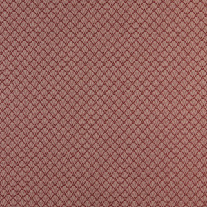 Burgundy And Beige Small Shell Jacquard Woven Upholstery Fabric By The Yard