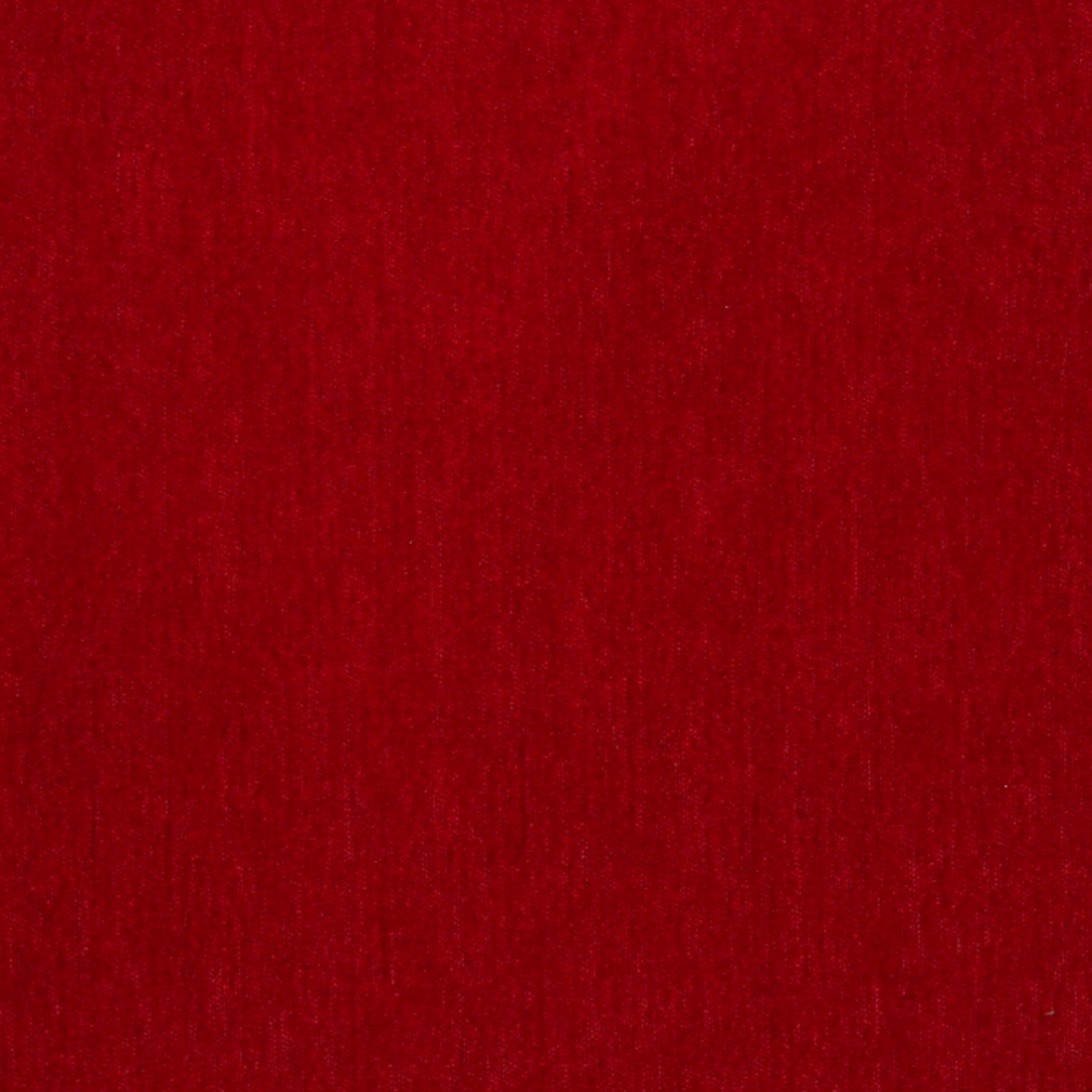 Red Solid Soft Chenille Upholstery Fabric By The Yard 1
