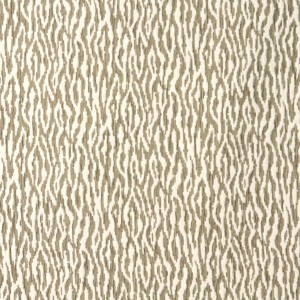 Beige Tiger Pattern Textured Woven Chenille Upholstery Fabric By The Yard
