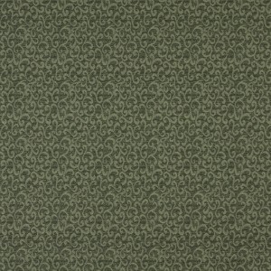 Green Abstract Scrolls Contract Grade Upholstery Fabric By The Yard