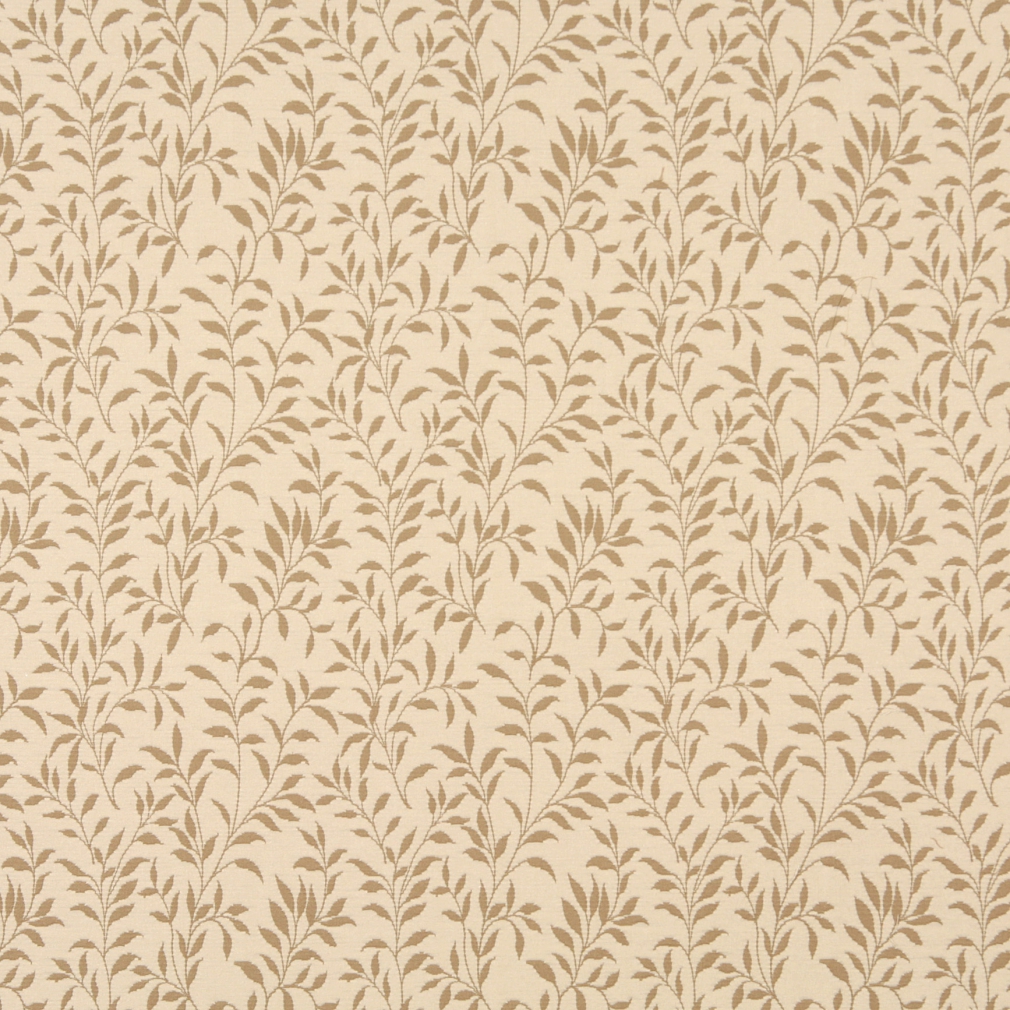 F411 Beige And Tan Floral Matelasse Reversible Upholstery Fabric By The Yard 1