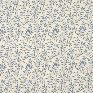 F414 Blue And Beige Floral Matelasse Reversible Upholstery Fabric By The Yard