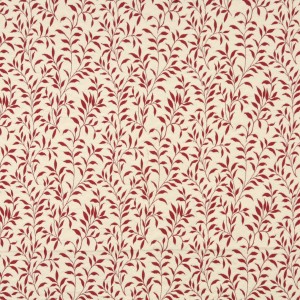 F415 Red And Beige Floral Matelasse Reversible Upholstery Fabric By The Yard
