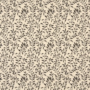 F416 Dark Brown And Beige Floral Reversible Upholstery Fabric By The Yard