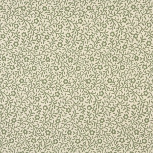 F419 Green And Beige Floral Matelasse Reversible Upholstery Fabric By The Yard