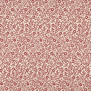 F420 Red And Beige Floral Matelasse Reversible Upholstery Fabric By The Yard
