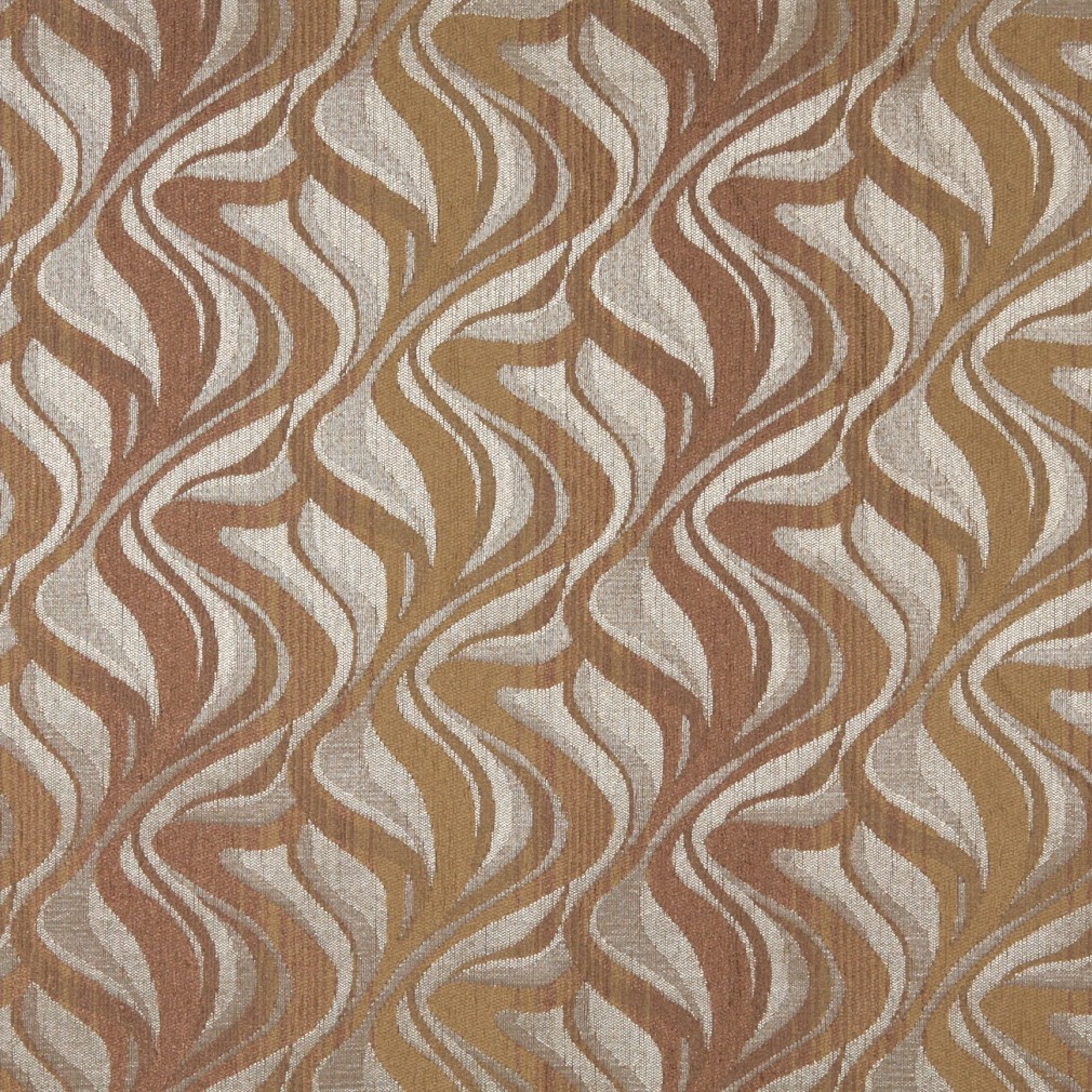 Brown And Silver, Chenille Upholstery Fabric By The Yard 1