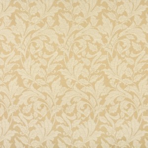 Beige, Floral Leaf Outdoor Indoor Woven Fabric By The Yard