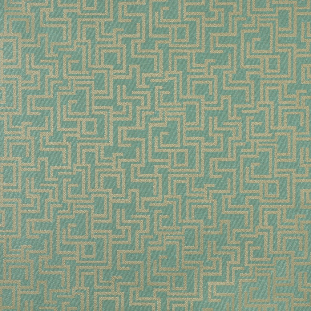 F632 Light Blue, Geometric Outdoor Indoor Woven Fabric By The Yard 1